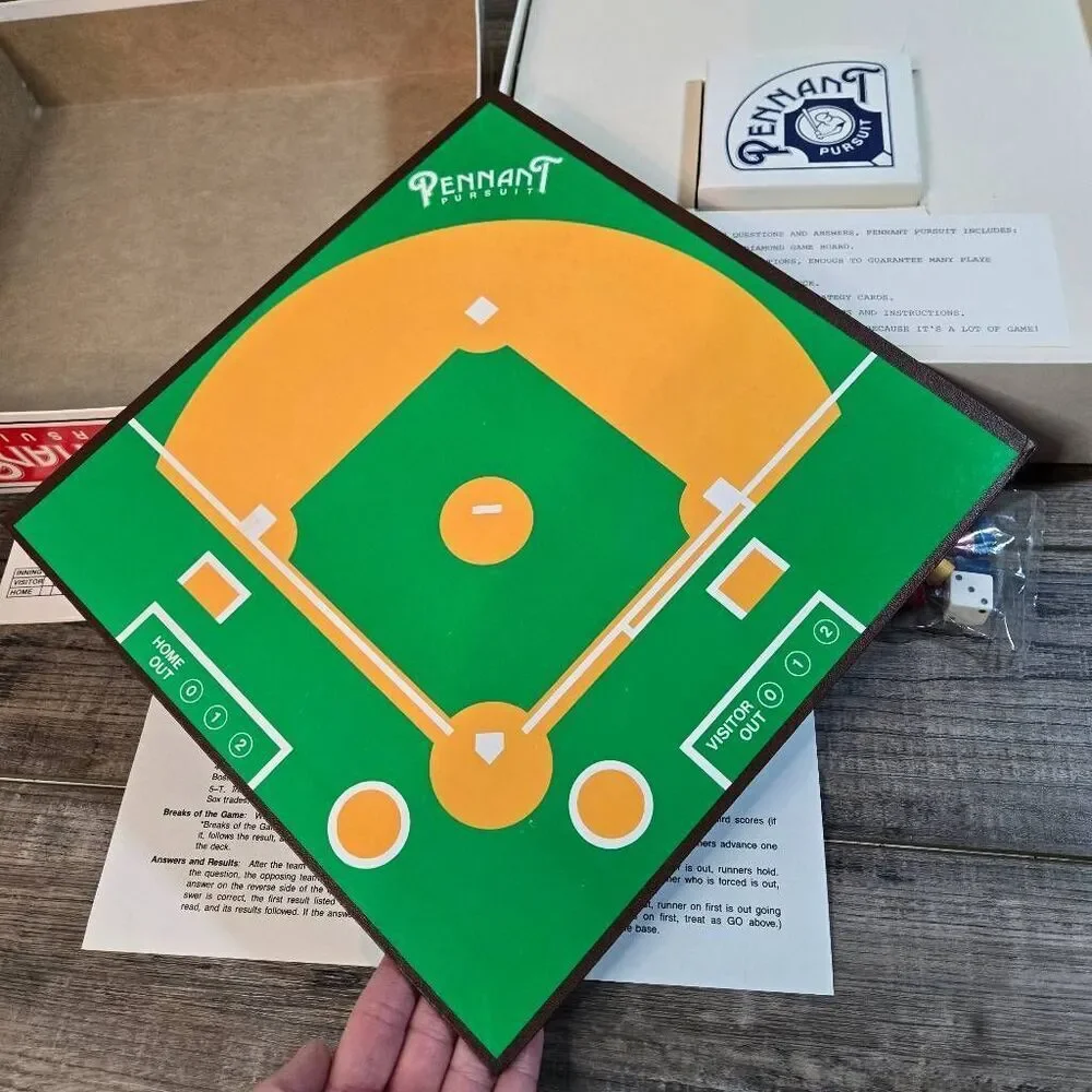 Pennant Pursuit Red Sox Edition vintage baseball board game trivia 1985